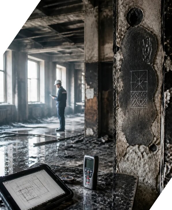 Обследование зданий после пожара в Камышине от 15414 р. | ЭкспертизаРоссия